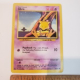 1999 Basic Pokemon Abra Card