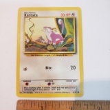 1999 Basic Pokemon Rattata Card