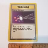 1999 Pokemon Trainer Card Energy Retrieval