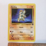 1999 Basic Pokemon Machop Card