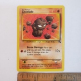 1999 Basic Pokemon Geodude Card