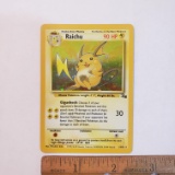 1999 Pokemon Fossils Set Holofoil Raichu Card