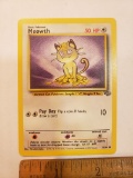 Basic Pokemon Meowth Card