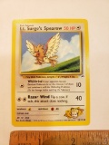 Basic Pokemon Lt. Surge’s Spearow Card