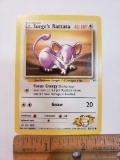 Basic Pokemon Lt. Surge’s Rattata Card