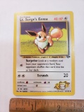 Basic Pokemon Lt. Surge’s Eevee Card