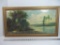 Pastoral River Scene Framed Print