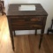 Kenmore Sewing Machine with Accessories in Vintage Wooden Cabinet