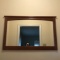 Large Vintage Mirror with Wooden Frame