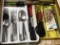 Drawer Lot Full of Flatware & Kitchen Utensils