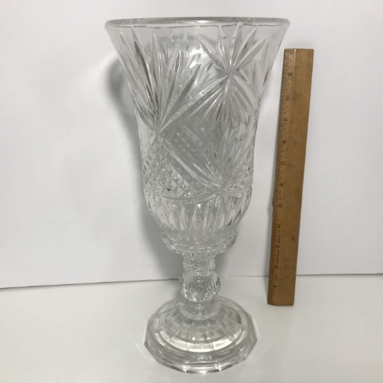 Nice Pressed Glass 2 pc Candlestick Holder - Great For the Holidays!