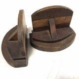Pair of Wooden Bookends