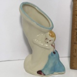 Vintage USA Pottery Little Boy Vase
