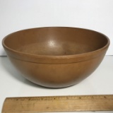 Large Vintage Ellingers Agatized Wood Salad Bowl