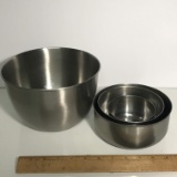 Set of 4 Stainless Steel Mixing Bowls