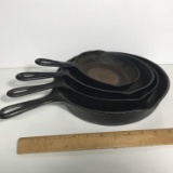 Great Lot of Vintage Cast Iron Frying Pans