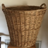 Large Double Handled Wicker Hamper Basket