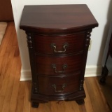 Federal Style 3 Drawer Night Stand