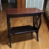 Vintage Wooden 2-Tier Side Table by Brandt