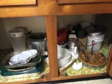 Cabinet Lot Full of Misc Kitchen Items