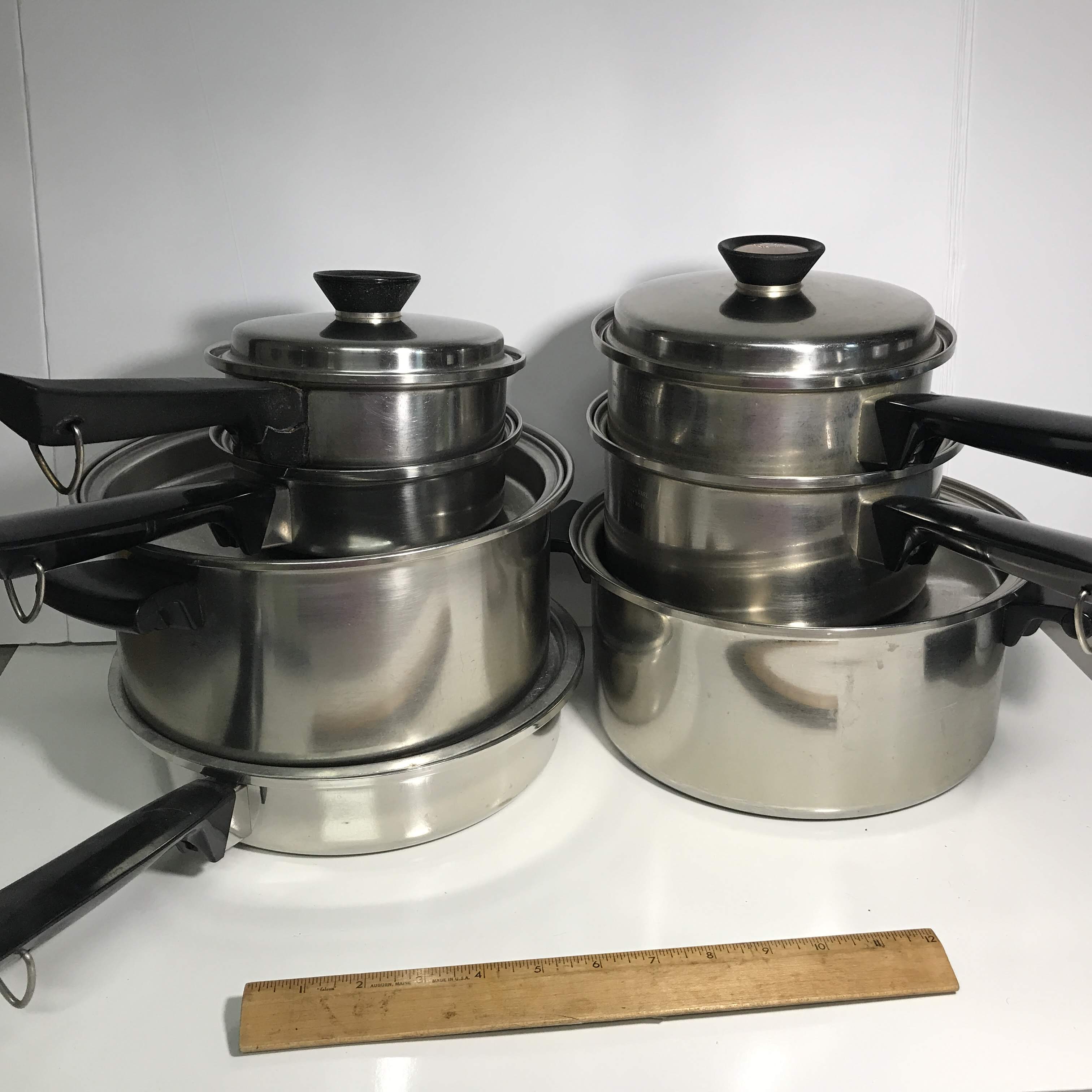 7 pc Vintage Duncan Hines Stainless Steel