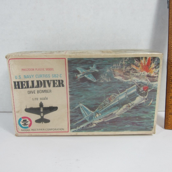 U.S. Navy Curtiss SB2C Helldiver 1/72 Scale Model Airplane by MRC - Made in Japan