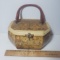 Vintage Decoupaged Wood Purse