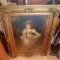Vintage Miss Louisa Murray Print of Painting by Sir Thomas Lawrence in Ornately Carved Gilt Frame