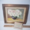 Vintage Floral Original Art Painting - B Schuurman with Certificate of Originality