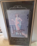 Vintage Art Deco Flapper Istvan Bernath Framed Print