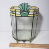 Vintage Stained Glass Terrarium