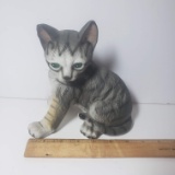 Vintage Ceramic Cat Statue