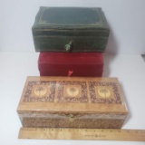 Vintage and New Jewelry Boxes - Set of 3