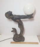 Vintage Mermaid Lamp