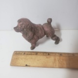 Vintage Cast Metal Poodle Figurine