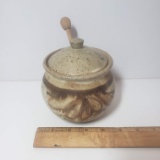 Vintage Stoneware Honey Pot