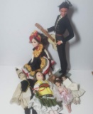 Vintage Collectible Doll Lot, Plastic and Porcelain