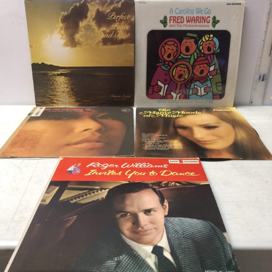 Invites you to Dance by Roger Williams and More Record Albums Lot of 5