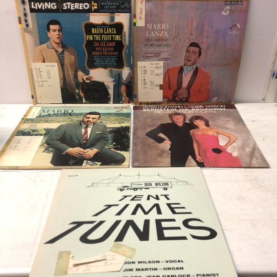 Tent Time Tunes by Don Wilson and More Record Albums Lot of 5