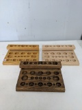 Lot Of 3 Wooden Vape Tank Display Stands