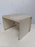White Metal Desk Shelf