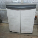 Plastic Storage Cabinet with 1 Shelf