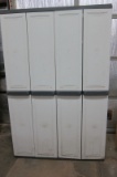 Plastic Storage Cabinet with Bi-Fold Doors