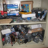 Contents of Cabinet Computer Power Supplies etc - See Photo