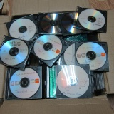 Box Full of DVD & RW Discs Recorded with Movies