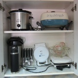 Crock Pot Covered Fryer Belgian Waffle Lean Cooker Pyrex & Coffee Thermos