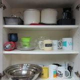 Contents of Kitchen Cabinet - Cups Bowls Glassware