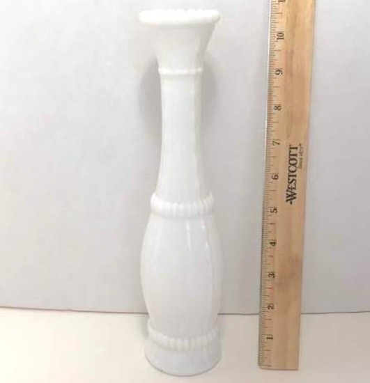 Unique Vintage Milk-Glass Vase