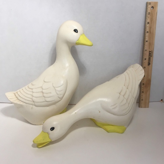 Pair of Ceramic Duck Figures