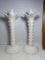 Pair of 1975 Pretty Palm Tree Candlesticks by Fitz And Floyd